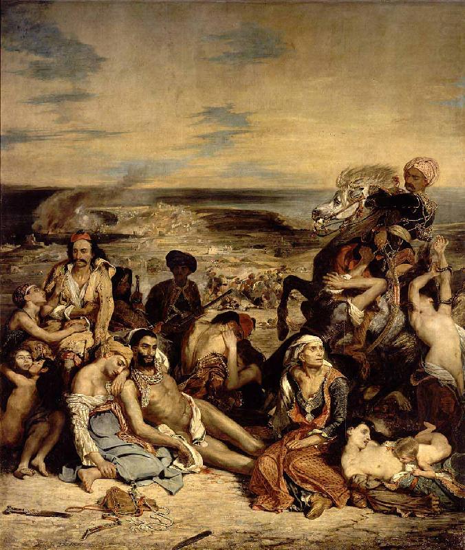 Eugene Delacroix Le Massacre de Scio china oil painting image